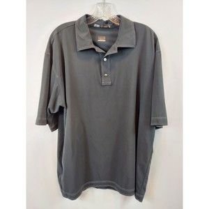 Nike Tiger Woods Golf DRI-FIT Polo Shirt Mens Large Stretch Black